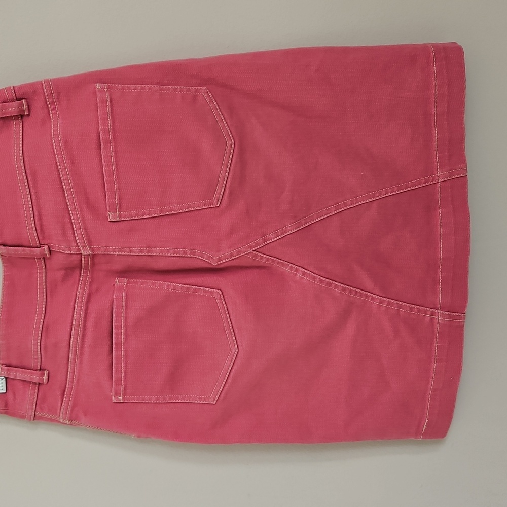 Boden Women's Pink Straight Denim Skirt Size 2R - Picture 8 of 11